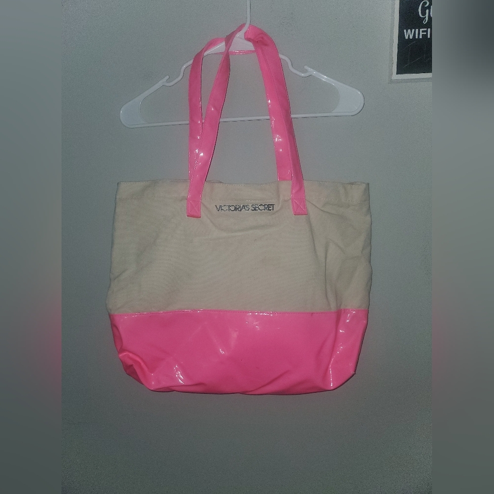 Victoria's Secret Pink and Cream Tote